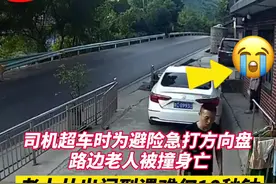 贵州一司机超车时为避险撞死路边老人，视频还原惊心瞬间图片