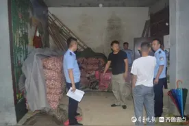 成武警方破获偷盗大蒜案，男子两次偷了七十余袋图片
