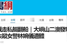 港媒：大屿山附近海面发现遗体，疑为失踪高级督察林婉仪，曾是“走私克星”图片