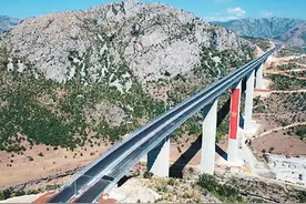 中企承建黑山南北高速路优先段将完工图片