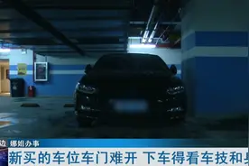 又现奇葩停车位！车主开门上下车要看身材图片