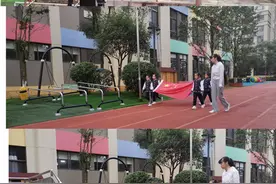 ​585名幼儿齐唱国歌缅怀先烈迎国庆图片