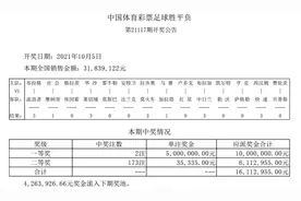 国庆休市后胜负彩首次开奖即爆2注500万！休市后首期14场已开售，含国足世预赛图片