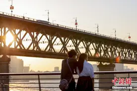 武汉夕阳美如画图片
