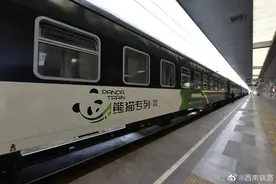 刚刚，国庆假期“熊猫专列”从成都出发图片