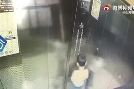 又见熊孩子？男孩电梯内小便导致失火被困图片