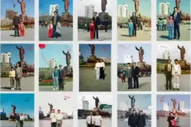 沈阳父子连续37年国庆同地合影，37张照片见证家国变迁图片