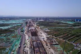 济南黄河北220国道向北改线，原路正变身黄河大道图片