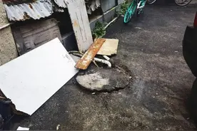 朝青｜污水横流杂物乱堆 物业：已尽力 居民：要自治图片
