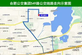 合肥12日新开549路公交 路走向和停靠站点公布图片