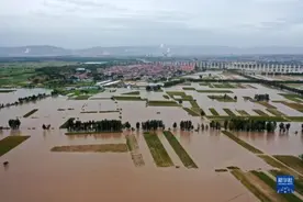直击汾河山西河津段泄洪抢险现场图片