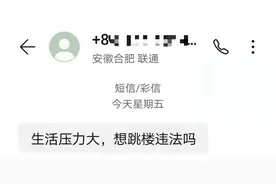 “生活压力大，想跳楼违法吗？”小伙欲轻生，长沙民警用30多条短信将其劝下图片