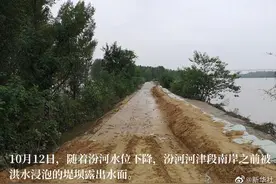 汾河下游水位持续下降图片