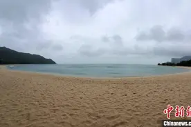 台风“圆规”登陆 三亚海湾或波澜不惊或白浪滚滚图片