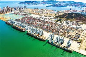青岛港构建国际物流大通道图片
