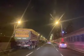 渣土车闯行高架桥，驾驶员被罚，公司被约谈图片