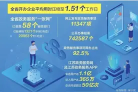 少跑腿快办事 江苏92.5%的政务服务事项网上可办图片