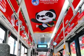 “进宝”元素布满车厢，71路进博主题专车今日上线运营图片