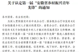 萧县两名青年企业家获认定第一届“安徽省乡村振兴青年先锋”图片