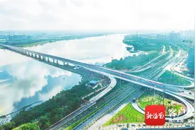 海口海瑞大桥11月底联通滨江西路 缓解椰海大道通行压力图片