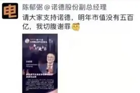 “市值不到500亿，我切腹谢罪”！A股副总猛推自家股票，公司紧急回应图片