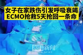 女子在家跌伤引发呼吸衰竭，ECMO抢救5天终于抢回一条命图片