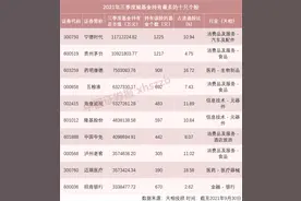 刚刚，基金最新“十大抱团股”名单出炉图片
