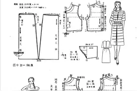 8款女夏装长裙纸样效果裁剪图图片