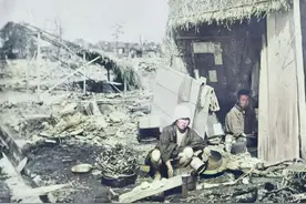 百年前日本最大内陆地震上色彩照 房倒屋塌造成近三万人伤亡图片