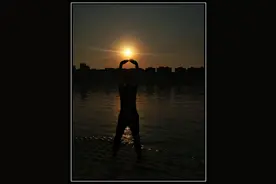 嘉陵江畔醉夕阳图片