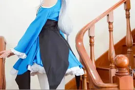 cos：艾米莉娅女仆cos正片图片