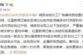 湖北仙桃自来水被重金属污染，引发二十余人“食物中毒”图片