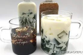 清凉双色冰粉粉，红糖的甜蜜、抹茶的清新，解暑又美味香甜图片