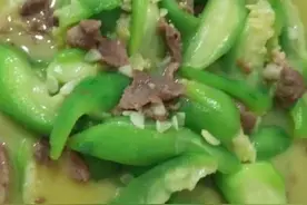 瘦肉炒丝瓜图片