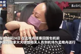 独家视频丨中国驻加拿大大使馆相关人员到机场为孟晚舟送行图片