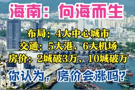 海南2035：1250万人，2大经济圈，5大港，6座机场，2城房价破3万图片