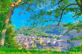日本山口县下关市独特的日系风景图片
