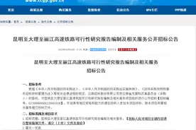 时速350公里！新建昆大丽高铁要来了！昆明至大理仅需1小时图片