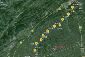 绵阳至广元高速扩容，绵阳游仙和梓潼段卫星走向图，七月最新进度图片