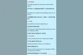 最常见的以-ly结尾的形容词，而不是副词有哪些？ ​​​图片