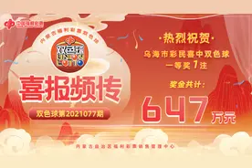 又是机选！内蒙幸运彩民收获双色球643万元大奖图片