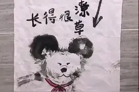 保安捡到走失狗帮画像认领，网友一看真狗惊呼：灵魂画手图片