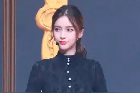 angelababy蕾丝黑色长裙，活动生图真美，简直仙女本仙图片