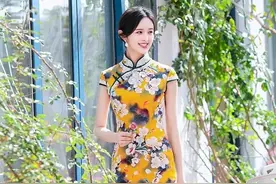 夏季美丽，从一款桑蚕丝旗袍开始！图片
