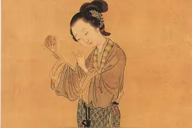 李香君血溅诗扇，好友用血痕画出一枝桃花。明末歌伎李香君的传奇图片