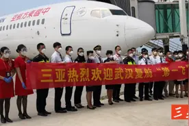武汉复航“第一飞”顺利抵达三亚！图片