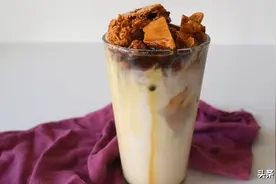 食谱：韩国焦糖脆脆鲜奶咖啡（拿铁）做法简单原料易买味道赞图片