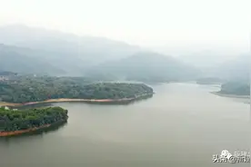 【美丽中国 秀美乡村】绿水青山就是金山银山 航拍幸福水库春色图片