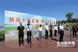 醉心田！扶风“十里花海”渭河生态公园开园迎宾图片