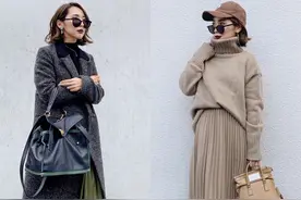 156cm小个子妈妈太会穿，宽+长的搭配套路，真心让人服气图片